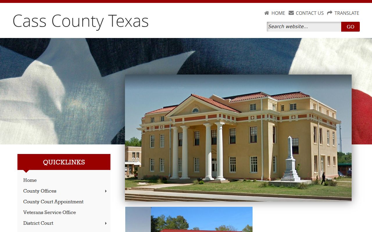 Cass County criminal record offices on the official county website
