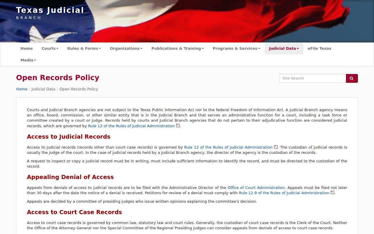 Cass County criminal court case access policy source