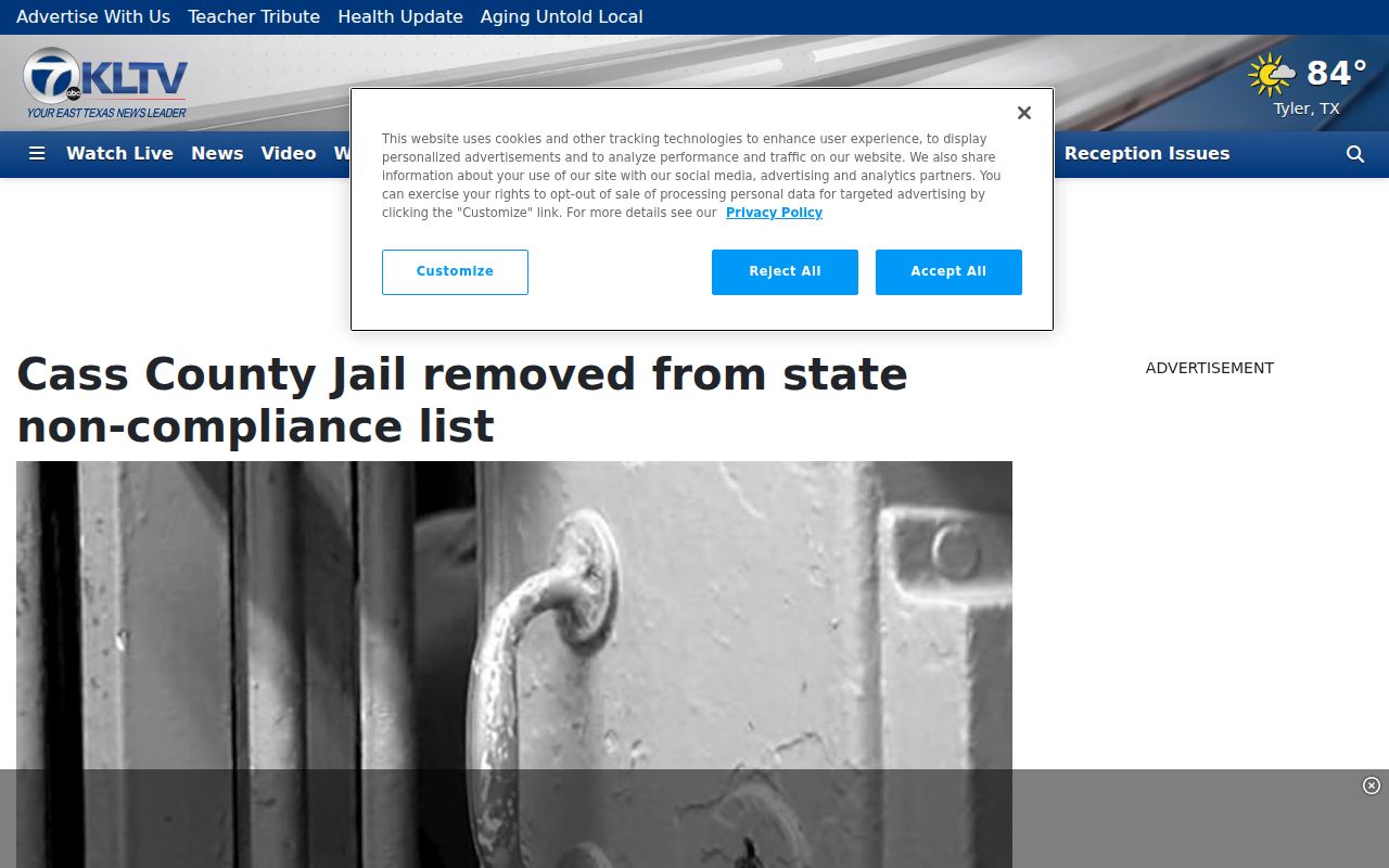Cass County arrest records jail compliance update